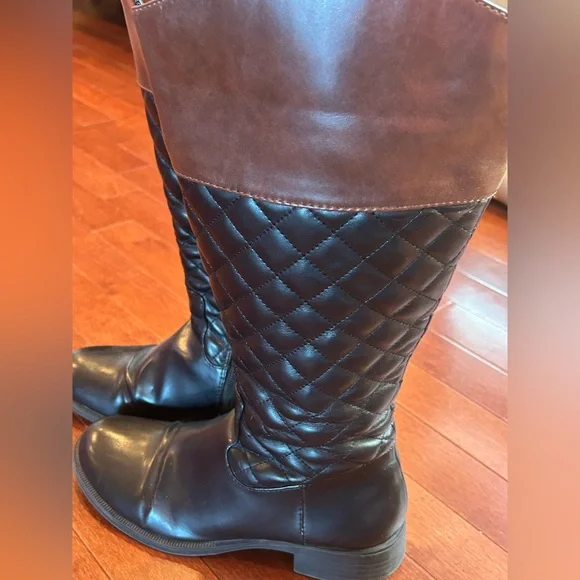 Black/Brown Riding Boot - Picture 5 of 7